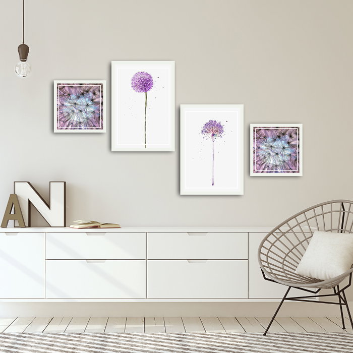 Wallity Cuadro Decorativo Enmarcado 4 Piezas 4PBCT-08 Wallity Cuadro Decorativo Enmarcado 4 Piezas 4PBCT-08
